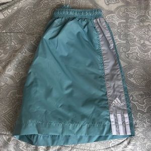Blue adidas swishy shorts size small!